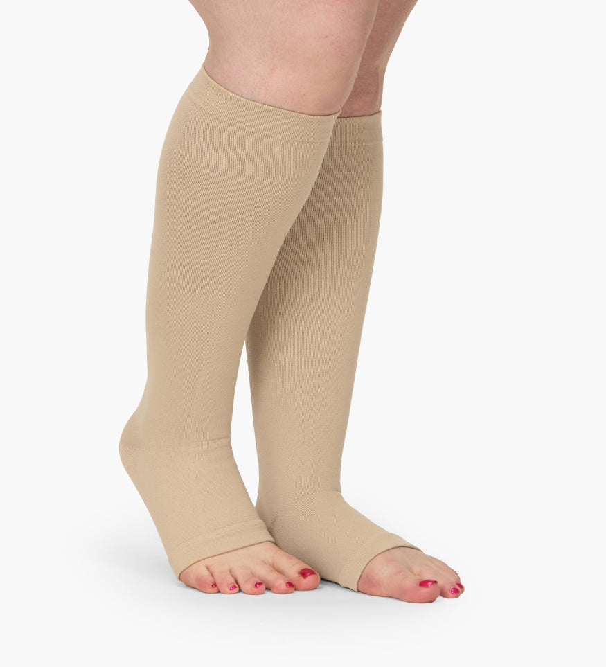 Plus Size Everstride Wide Calf Compression Socks 3-Pack For