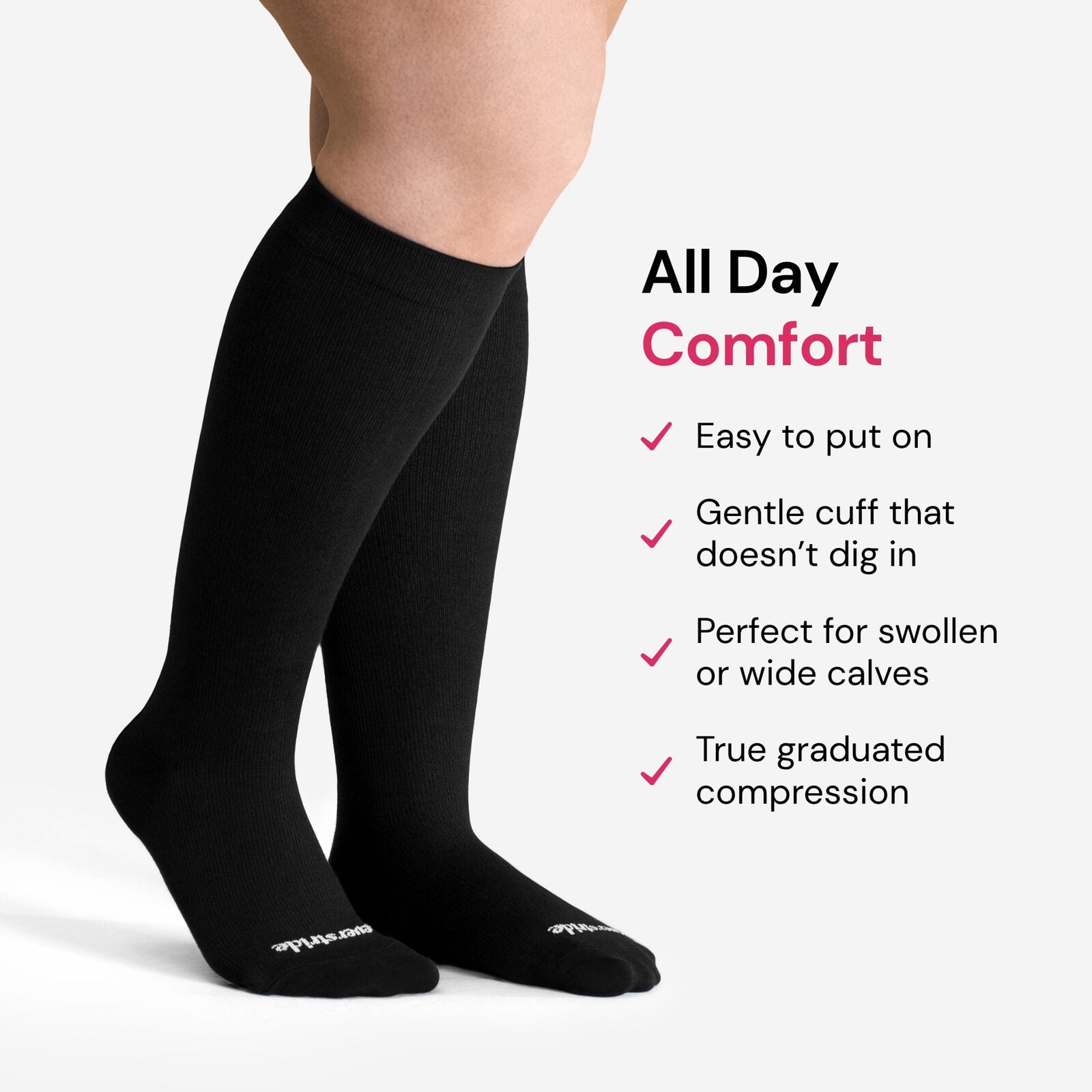 Bamboo Wide Compression Socks