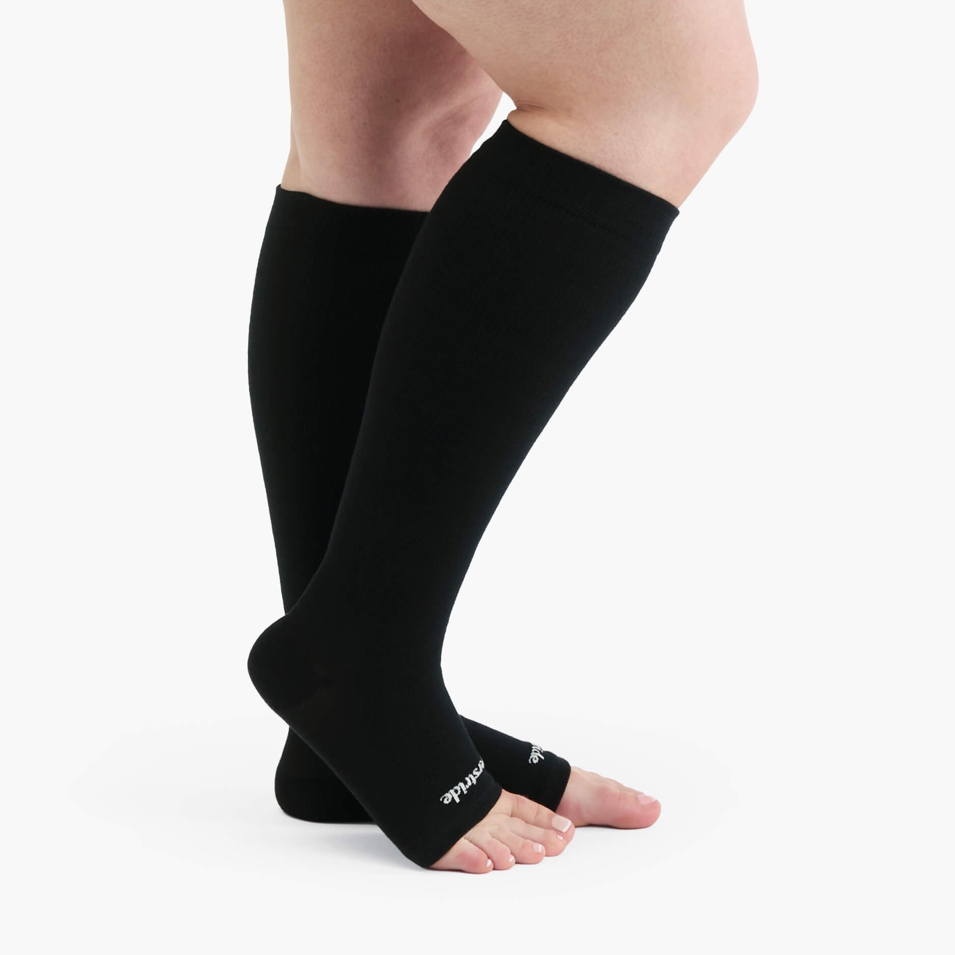 Toeless Bamboo Wide Compression Socks